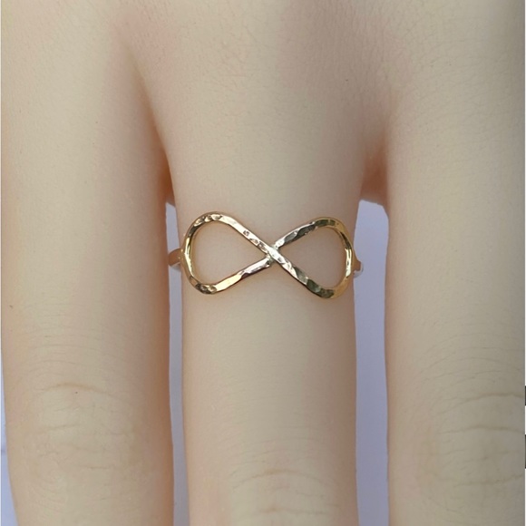 Infinity Symbol ring, handmade 14k Gold filled ring, made to order - Picture 6 of 7